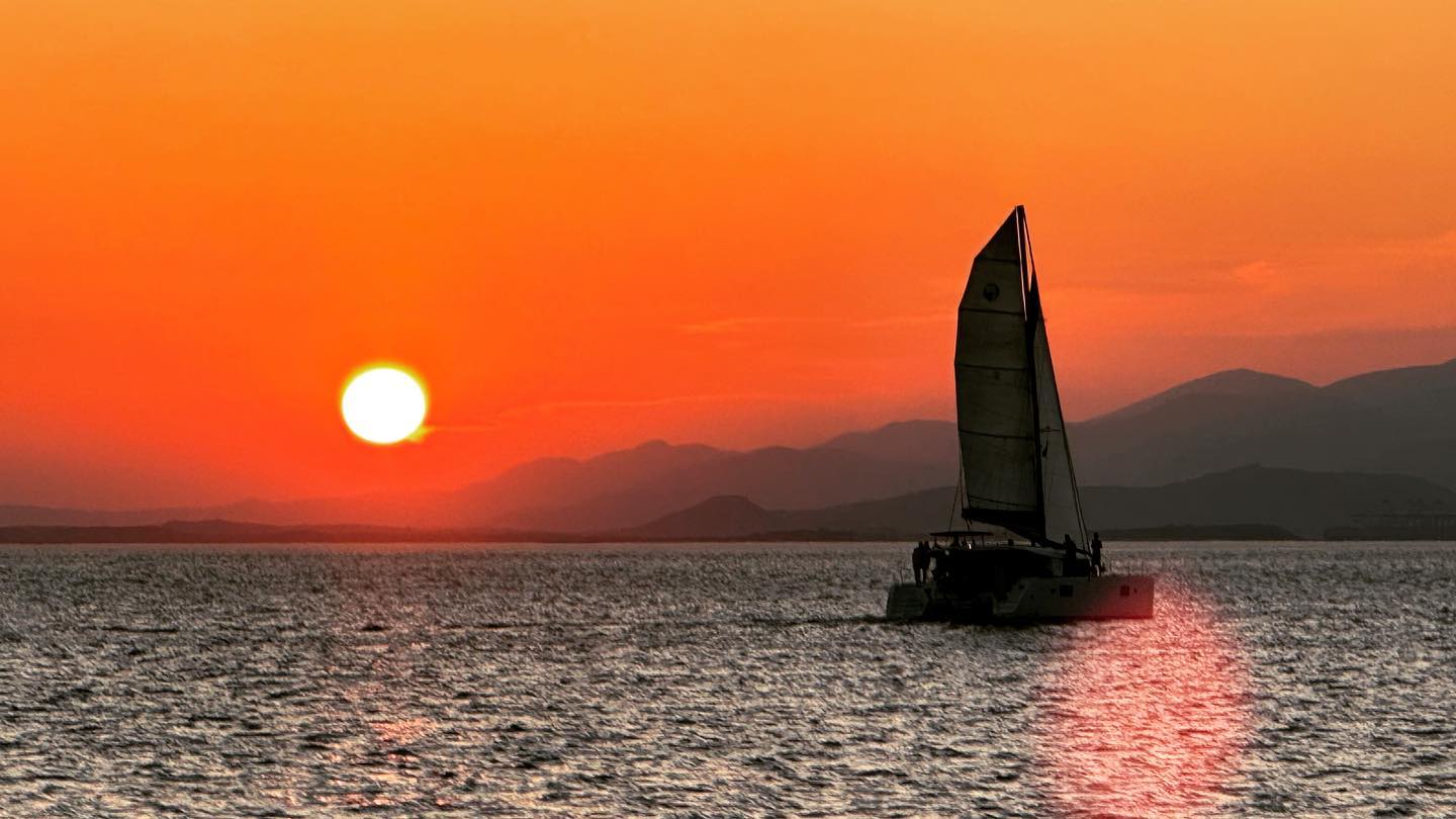 "Dancing with Dusk: Drifting in the Sea-Stained Blush of Twilight, Athens Riviera Whispers Farewell to the Sun 🌅⛵🌊🇬🇷"