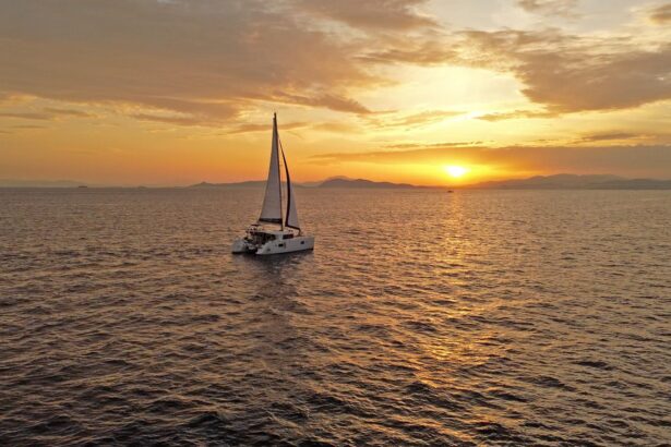 Sailing Athens - Catamaran at Sunset