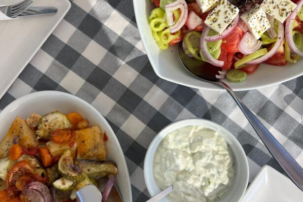 Sailing Athens - Greek Salad and Tzatziki Lunch